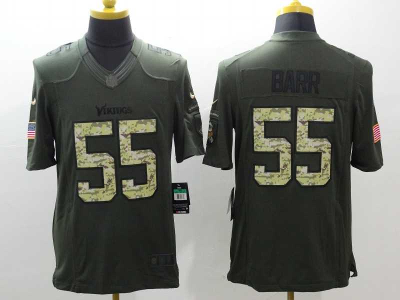 Nike Vikings 55 Anthony Barr Green Olive Salute To Service Limited Jersey,We sell and wholesale Nike Vikings 55 Anthony Barr Green Olive Salute To Service Limited Jersey on line form chian!